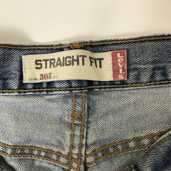 Levi’s 505 VTG Mom Jeans Straight Leg Frayed Hem - Picture 9 of 12